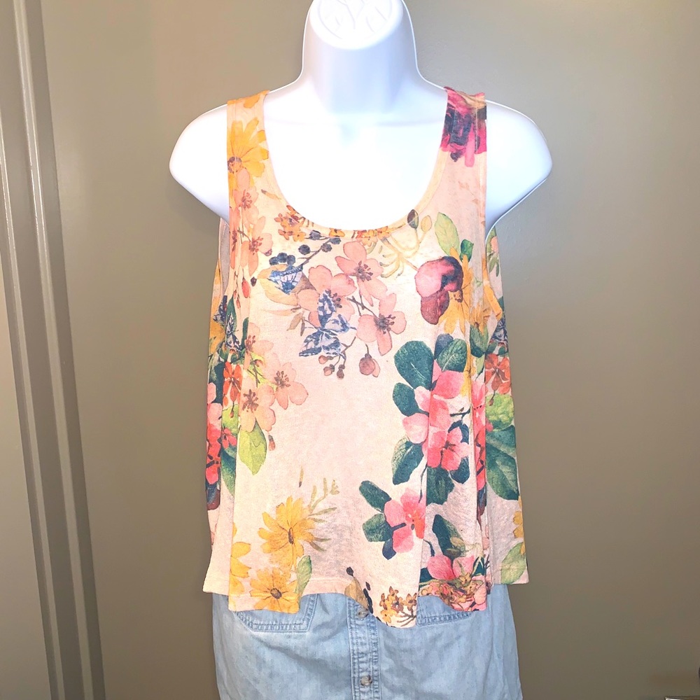 Floral tank top